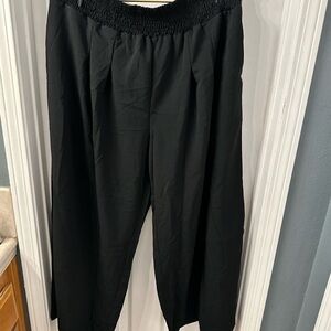 Airy black pant. Linen like, casual, business casual, minimalistic 3XL